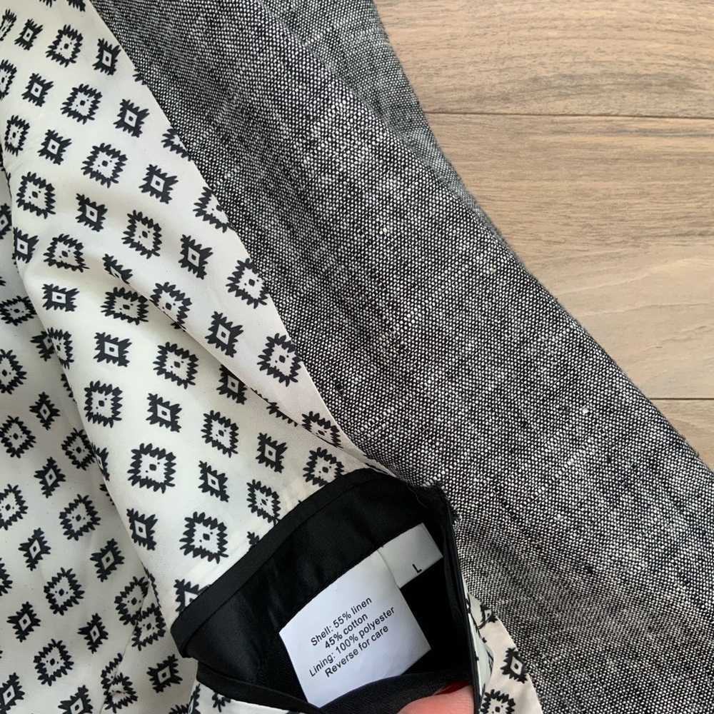 Edge By WD. NY Linen Blend Grey Blazer - Picture 5 of 8